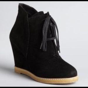 Kelsi Dagger Helix Lace-Up Wedge Bootie